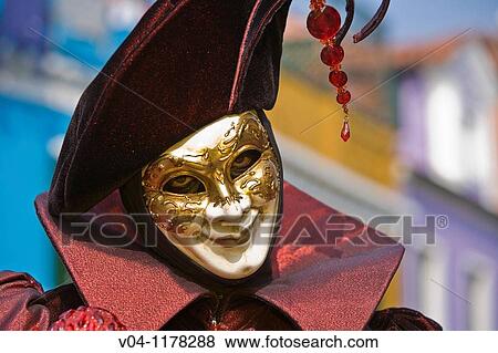 A masked man at the carnival in Venice, Italy, Europe View Large Photo Image Stock Photo - A masked man at the carnival in Venice, Italy, Europe. Fotosearch