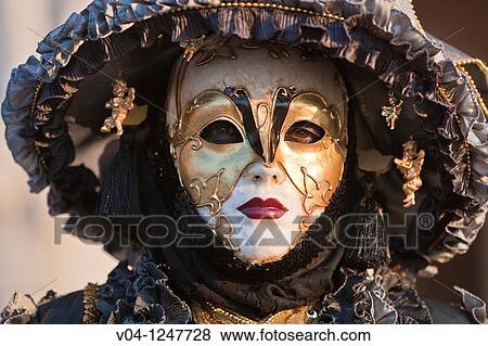 A masked woman at the carnival in Venice, Italy, Europe View Large Photo Image Stock Photo - A masked woman at the carnival in Venice, Italy, Europe. Fotosearch