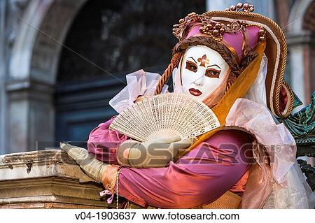 A masked woman at the carnival in Venice, Italy, Europe View Large Photo Image Stock Photo - A masked woman at the carnival in Venice, Italy, Europe. Fotosearch
