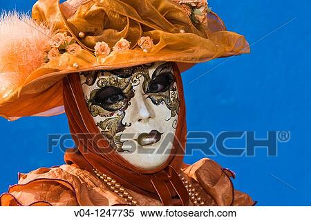 A masked woman at the carnival in Venice, Italy, Europe View Large Photo Image Stock Photography - A masked woman at the carnival in Venice, Italy, Europe. Fotosearch
