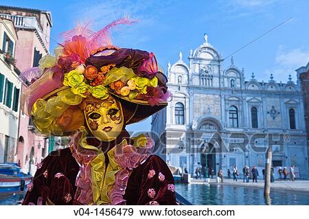 A masked woman in a gondola at the carnival in Venice, Italy, Europe View Large Photo Image Stock Photo - A masked woman in a gondola at the carnival in Venice, Italy, Europe. Fotosearch
