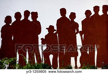 A mural of silhouettes representing victims of the Spanish Civil War covers a wall in Benamahoma village, Cadiz province, Andalusia, Spain. View Large Photo Image Stock Photography - A mural of silhouettes representing victims of the Spanish Civil War covers a wall in Benamahoma village, Cadiz province, Andalusia, Spain.. Fotosearch