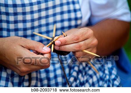A museum docent with the persona of 18th Century woman demonstrates knitting, a common pastime for women. View Large Photo Image Stock Photo - A museum docent with the persona of 18th Century woman demonstrates knitting, a common pastime for women.. Fotosearch