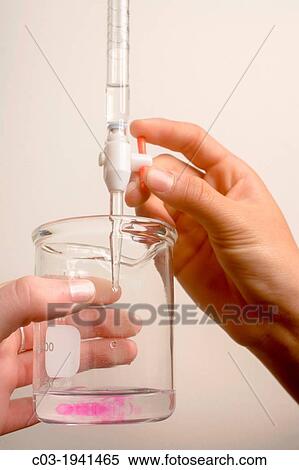 A pipette drips ordinary vinegar (acid) into a beaker containing a precise volume of NaOH sodium hydroxide (base) or analyte to illustrate the process of titration. View Large Photo Image Stock Photography - A pipette drips ordinary vinegar (acid) into a beaker containing a precise volume of NaOH sodium hydroxide (base) or analyte to illustrate the process of titration.. Fotosearch
