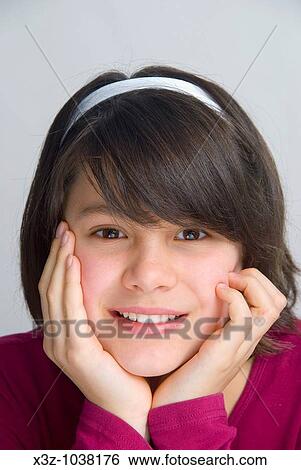 A pretty fresh faced 11 year old girl View Large Photo Image Stock Photograph - A pretty fresh faced 11 year old girl. Fotosearch