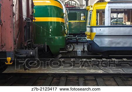A railways in the train station, museum of the train, Madrid city, Spain. View Large Photo Image Stock Photo - A railways in the train station, museum of the train, Madrid city, Spain.. Fotosearch