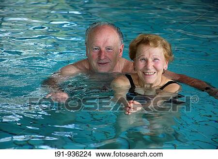 A retired german women at a public swimming pool View Large Photo Image Picture - A retired german women at a public swimming pool. Fotosearch
