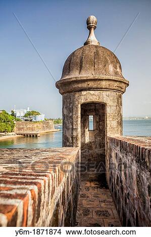 A sentry box, Castillo San Felipe del Morro, San Juan National Historic Site, a national park in Old San Juan, Puerto Rico View Large Photo Image Picture - A sentry box, Castillo San Felipe del Morro, San Juan National Historic Site, a national park in Old San Juan, Puerto Rico. Fotosearch