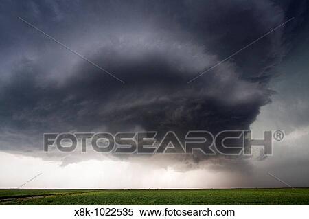 A supercellular thunderstorm near Dodge City, Kansas, USA, June 9, 2009 View Large Photo Image Stock Photography - A supercellular thunderstorm near Dodge City, Kansas, USA, June 9, 2009. Fotosearch