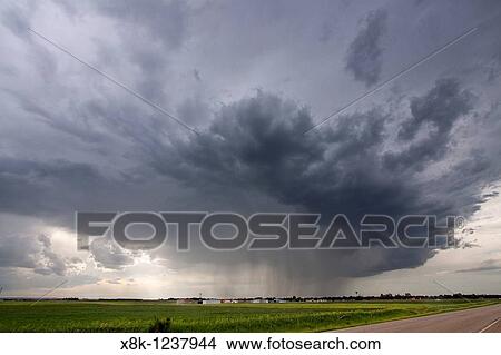 A thunderstorm fires up near Pickstown, South Dakota, USA, June 3, 2010 View Large Photo Image Picture - A thunderstorm fires up near Pickstown, South Dakota, USA, June 3, 2010. Fotosearch