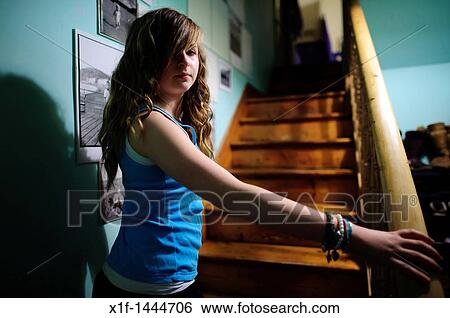 a twelve year old teenage girl at home UK View Large Photo Image Stock Photograph - a twelve year old teenage girl at home UK. Fotosearch
