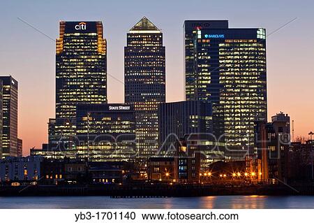 A View of Canary Wharf Financial District, London, England View Large Photo Image Stock Image - A View of Canary Wharf Financial District, London, England. Fotosearch