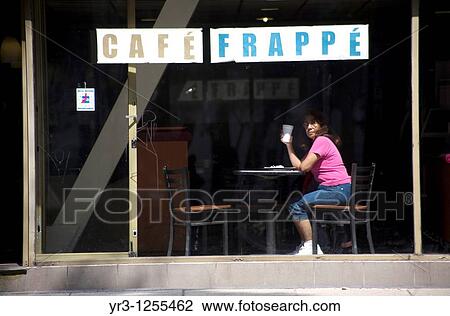 A woman has a cup of coffee in a coffee shop in Paseo de la Reforma Avenue in Mexico City. View Large Photo Image Stock Image - A woman has a cup of coffee in a coffee shop in Paseo de la Reforma Avenue in Mexico City.. Fotosearch