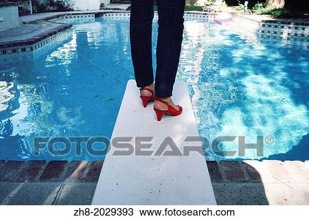 high heel pool shoes