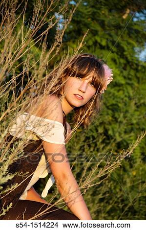A young caucasian woman outdoors in Spokane, Washington, USA. View Large Photo Image Picture - A young caucasian woman outdoors in Spokane, Washington, USA.. Fotosearch