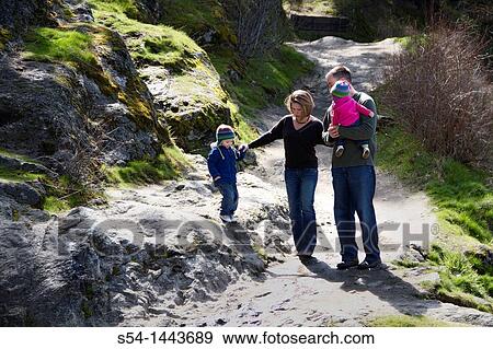 A young family walking at Tubbs Hill, Coeur d? Alene, Idaho, USA. View Large Photo Image Stock Photo - A young family walking at Tubbs Hill, Coeur d? Alene, Idaho, USA.. Fotosearch