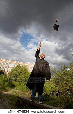 A young male graduate View Large Photo Image Picture - A young male graduate. Fotosearch