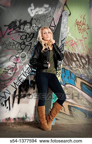 A young woman at a skateboard park in downtown Spokane, Washington, USA. View Large Photo Image Picture - A young woman at a skateboard park in downtown Spokane, Washington, USA.. Fotosearch