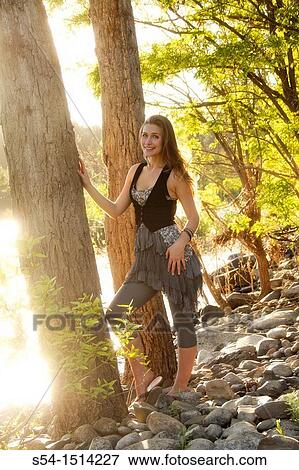 A young woman outdoors in Spokane, Washington, USA View Large Photo Image Stock Photo - A young woman outdoors in Spokane, Washington, USA. Fotosearch
