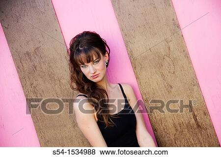 A young woman outdoors in Spokane, Washington, USA View Large Photo Image Stock Photo - A young woman outdoors in Spokane, Washington, USA. Fotosearch
