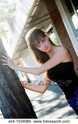 A young woman outdoors in Spokane, Washington, USA View Large Photo Image Stock Photography - A young woman outdoors in Spokane, Washington, USA. Fotosearch