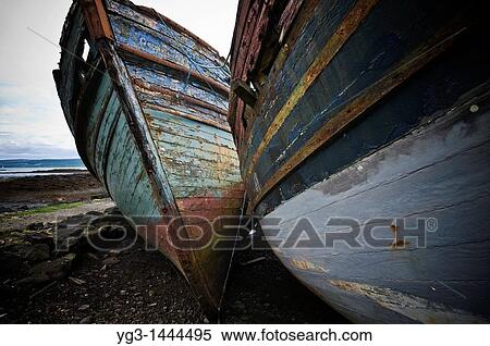 Abandoned boats, Salen, Isle of Mull, Scotland View Large Photo Image Stock Photography - Abandoned boats, Salen, Isle of Mull, Scotland. Fotosearch