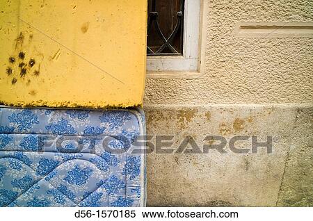 Stock Photography - Abandoned mattresses, Valencia, Spain. Fotosearch