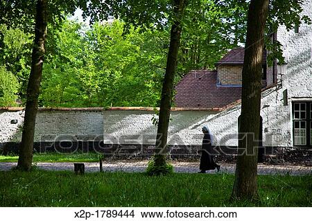 Abbey Beginenhof, Bruges, Flanders, Belgium View Large Photo Image Picture - Abbey Beginenhof, Bruges, Flanders, Belgium. Fotosearch