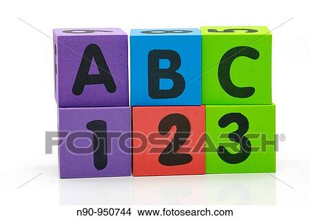 ABC 123 isolated against a white background View Large Photo Image Picture - ABC 123 isolated against a white background. Fotosearch