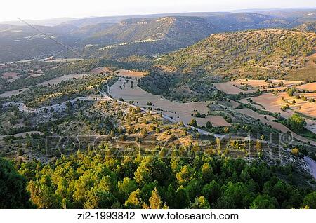 Ablanquejo Valley in the Alto Tajo Natural Park. Huertahernando, Guadalajara, Spain View Large Photo Image Stock Image - Ablanquejo Valley in the Alto Tajo Natural Park. Huertahernando, Guadalajara, Spain. Fotosearch