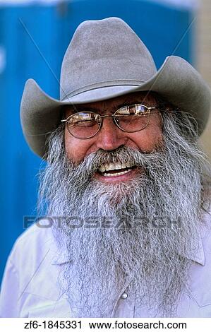 Abstract portrait of cowboy with gray beard in Billings Montana View Large Photo Image Stock Image - Abstract portrait of cowboy with gray beard in Billings Montana. Fotosearch
