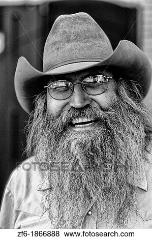 Abstract portrait of cowboy with gray beard in Billings Montana View Large Photo Image Stock Photo - Abstract portrait of cowboy with gray beard in Billings Montana. Fotosearch