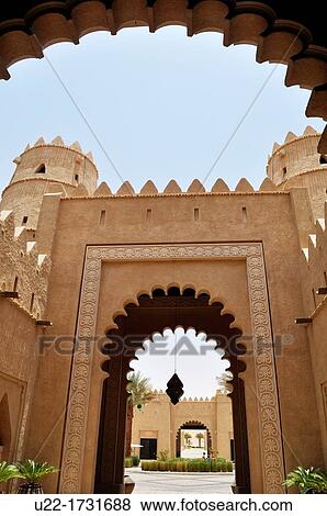 Stock Photo - Abu Dhabi, United Arab Emirates: Qasr Al Sarab Desert Resort. Fotosearch