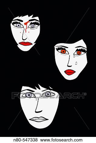 Stock Photo - Abused women.. Fotosearch