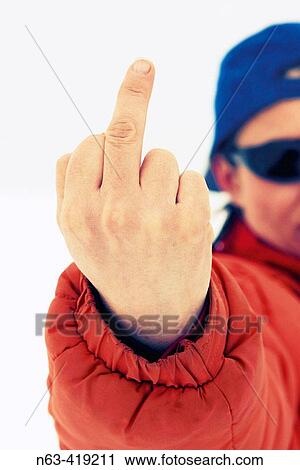 Stock Image - Abusive gesture. Fotosearch