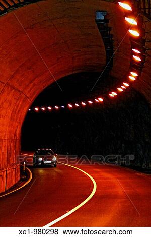 Acces tunnel to La Llosa de Cavall reservoir, Solson? s, Catalonia, Spain. View Large Photo Image Stock Photo - Acces tunnel to La Llosa de Cavall reservoir, Solson? s, Catalonia, Spain.. Fotosearch
