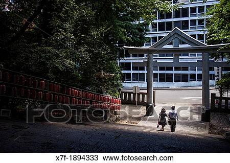 Access to HieJinja shrine, Nagata-cho Tokyo city, Japan, Asia View Large Photo Image Stock Image - Access to HieJinja shrine, Nagata-cho Tokyo city, Japan, Asia. Fotosearch