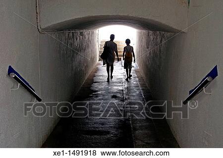 access tunnel to the beach, Premia de Mar, Catalonia, Spain View Large Photo Image Stock Photo - access tunnel to the beach, Premia de Mar, Catalonia, Spain. Fotosearch