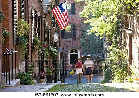 Acorn Street, Beacon Hill, Boston, Massachusetts, USA View Large Photo Image Stock Photo - Acorn Street, Beacon Hill, Boston, Massachusetts, USA. Fotosearch