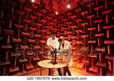 Acoustic chamber. EMC & Telecom Lab. Certification of Low Voltage Electrical & Electronic Products. Technological Services to Industry. Tecnalia Research & innovation, Bizkaia, Basque Country, Spain. View Large Photo Image Stock Photo - Acoustic chamber. EMC & Telecom Lab. Certification of Low Voltage Electrical & Electronic Products. Technological Services to Industry. Tecnalia Research & innovation, Bizkaia, Basque Country, Spain.. Fotosearch
