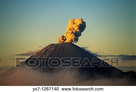 Active volcano in Java island, Indonesia View Large Photo Image Stock Image - Active volcano in Java island, Indonesia. Fotosearch