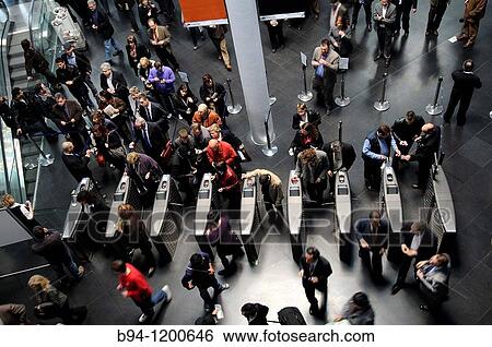 Stock Photograph - Admission, Alimentaria International Food and Drinks Exhibition, Barcelona, Catalonia, Spain. Fotosearch