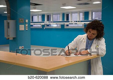 Stock Photo - Admission desk at emergency area. Hospital de Zumarraga, Gipuzkoa, Euskadi. Spain.. Fotosearch