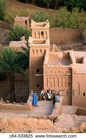 Adobe fortress. Atlas mountains, Morocco View Large Photo Image Stock Photography - Adobe fortress. Atlas mountains, Morocco. Fotosearch