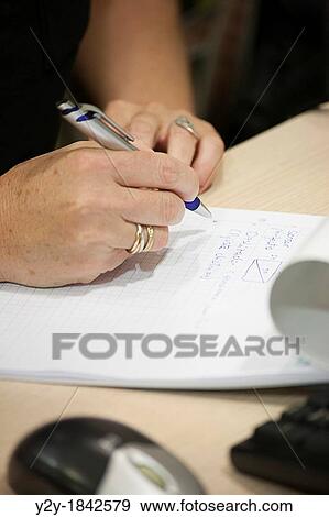 Adult student at class View Large Photo Image Stock Photo - Adult student at class. Fotosearch