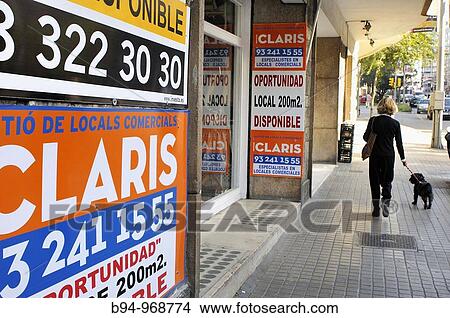 Advertising at Ronda del General Mitre, Barcelona. Catalonia, Spain View Large Photo Image Picture - Advertising at Ronda del General Mitre, Barcelona. Catalonia, Spain. Fotosearch