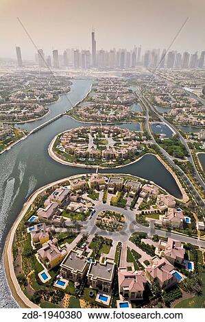Stock Image - aereal dubai. Fotosearch