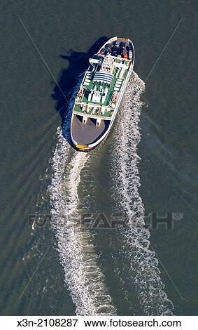 Aerial of Lewes ferry boat during flight from Cape May, NJ. View Large Photo Image Stock Photo - Aerial of Lewes ferry boat during flight from Cape May, NJ.. Fotosearch
