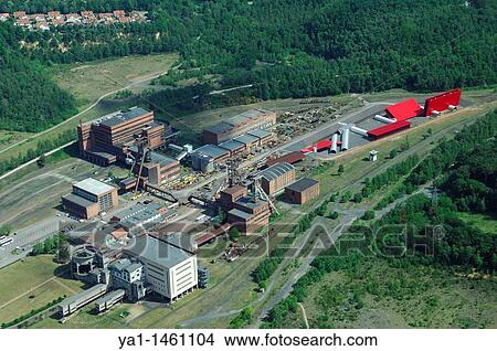 Aerial view coal mine museum? Mus? e du Carreau Wendel?, Moselle, Lorraine region, France View Large Photo Image Picture - Aerial view coal mine museum? Mus? e du Carreau Wendel?, Moselle, Lorraine region, France. Fotosearch