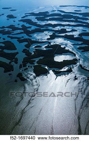 Aerial view, Everglades National Park, Florida, USA. View Large Photo Image Stock Image - Aerial view, Everglades National Park, Florida, USA.. Fotosearch